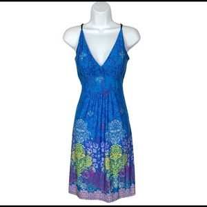 Lagaci Sport blue spaghetti strap summer dress